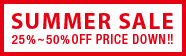 SUMMER SALE 25���50��OFF PRICE DOWN��